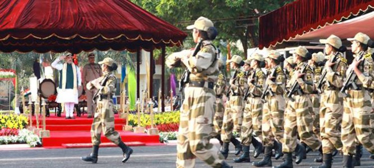 home minister took salute at cisf foundation day celebrations