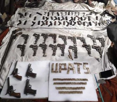 illegal arms factory found in pratapgarh