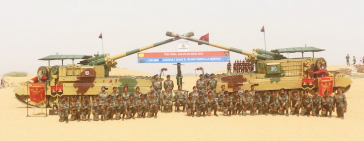 m-46 and 160 mm cannons service complete in indian army