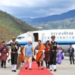 भूटान में प्रधानमंत्री की भव्य अगवानी