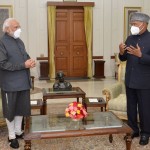 प्रधानमंत्री नरेंद्र मोदी राष्ट्रपति से मिले