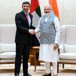 यूएई के विदेश मंत्री नरेंद्र मोदी से मिले