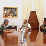 रक्षामंत्री राजनाथ सिंह के साथ बैठक