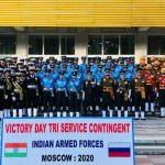 विजय परेड में भारतीय सैन्यबल