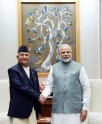 नेपाल के प्रधानमंत्री मोदी से मिले