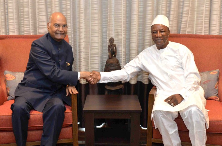 भारत और गिनी के राष्ट्रपति