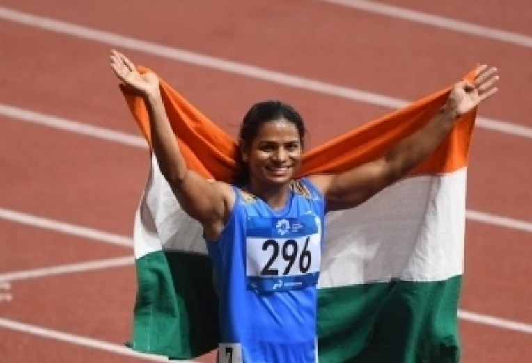 दुती चंद ने जीता दौड़ में स्वर्ण पदक