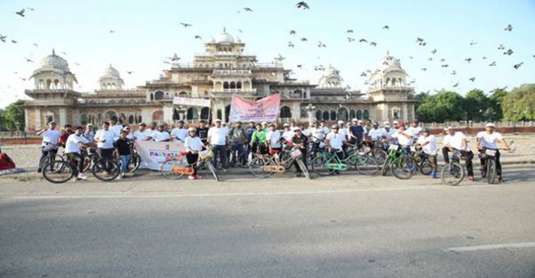 जयपुर में साइकिल रैली का आयोजन