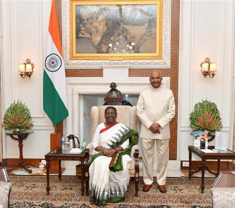 राष्ट्रपति मुर्मू और रामनाथ कोविंद