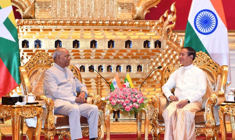 भारत और म्यांमार के राष्ट्रपति