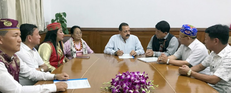 सिक्किम प्रतिनिधियों से मिले डॉ जितेंद्र
