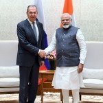 रूस के विदेश मंत्री प्रधानमंत्री से मिले