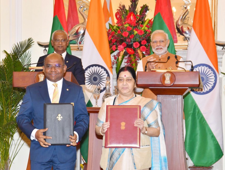 भारत और मालदीव में समझौता