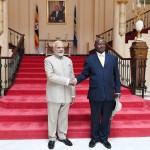 मोदी की युगांडा के राष्ट्रपति से मुलाकात