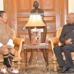 भूटान के पीएम राष्ट्रपति से मिले
