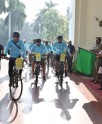 राज्यपाल ने साइकिल दल को झंडी दिखाई